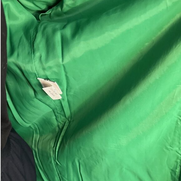 Anne Klein Vintage Emerald Green Zip Up Coat Size 4 - Picture 4 of 16